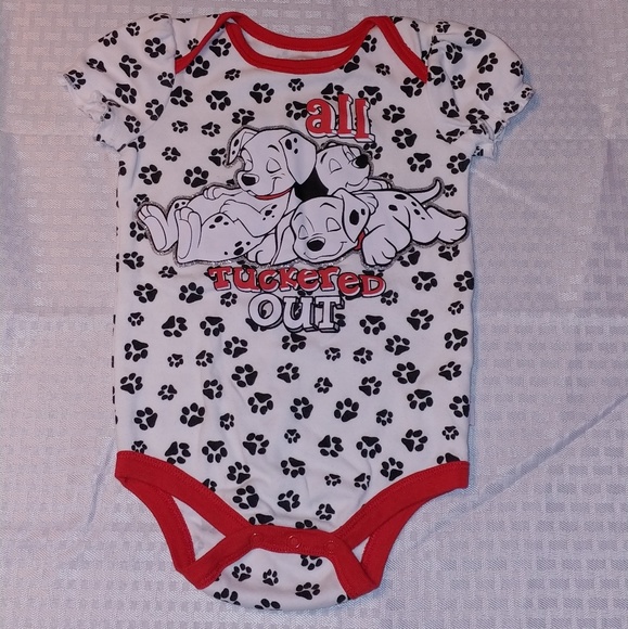 dalmatian onesie baby